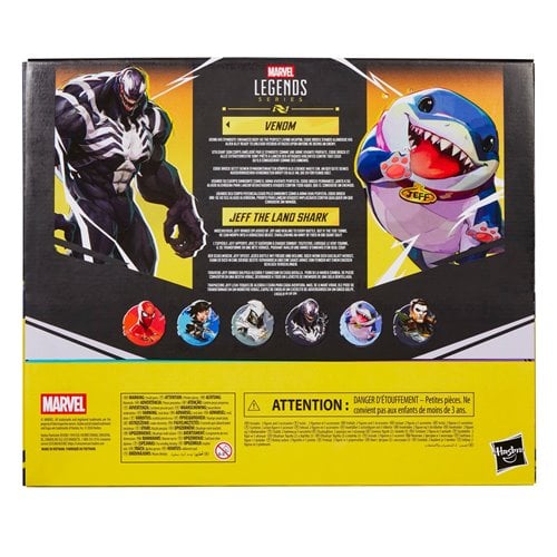 VENOM Y JEFF THE LAND SHARK MARVEL LEGENDS RIVALS HASBRO