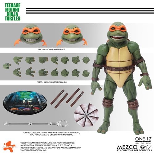 TMNT (1990 MOVIE) DELUXE SET ONE:12 MEZCO
