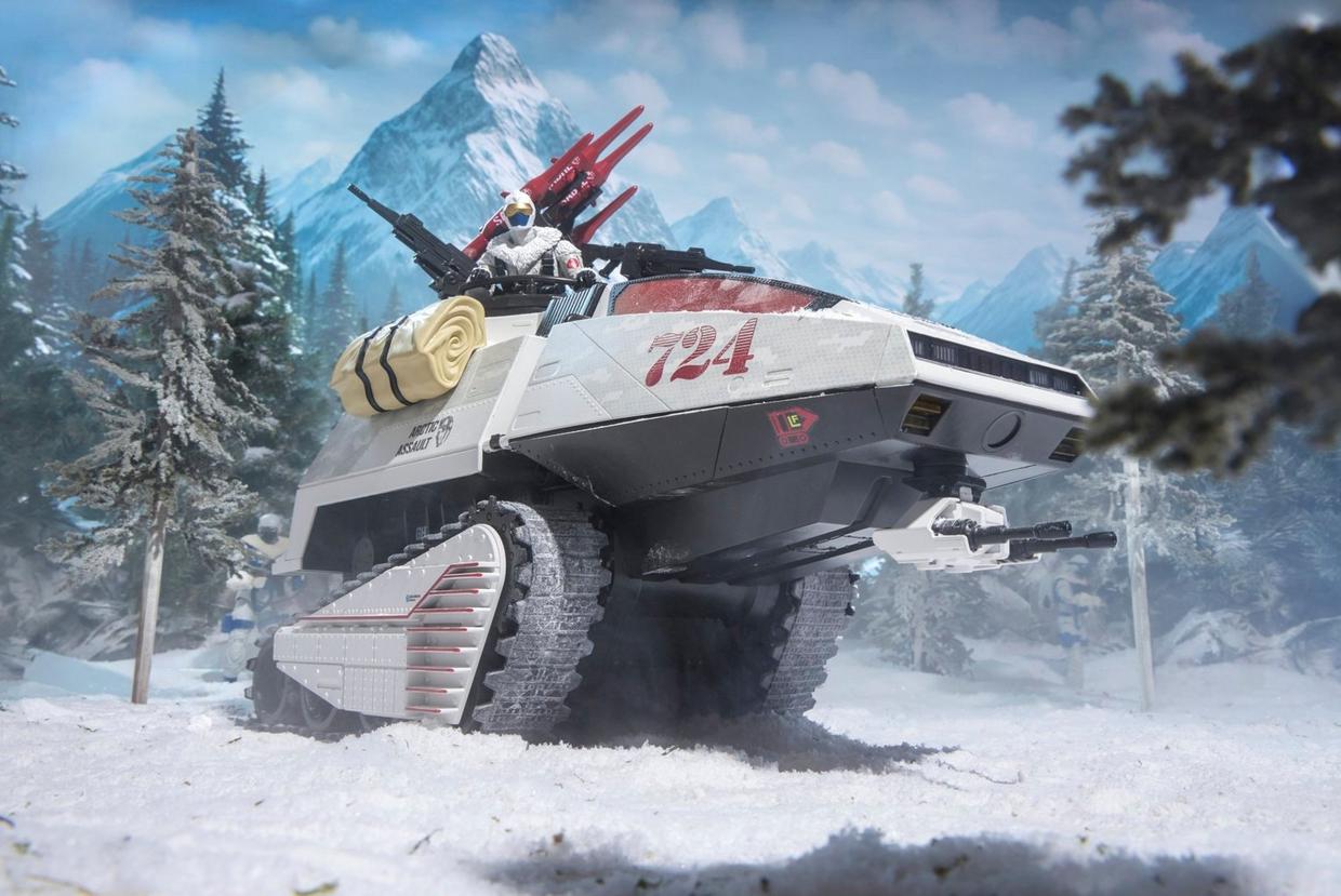 ARCTIC ASSAULT H.I.S.S. (HIGH SPEED SENTRY) AND DRIVER G.I.JOE CLASSIFIED HASBRO PULSE