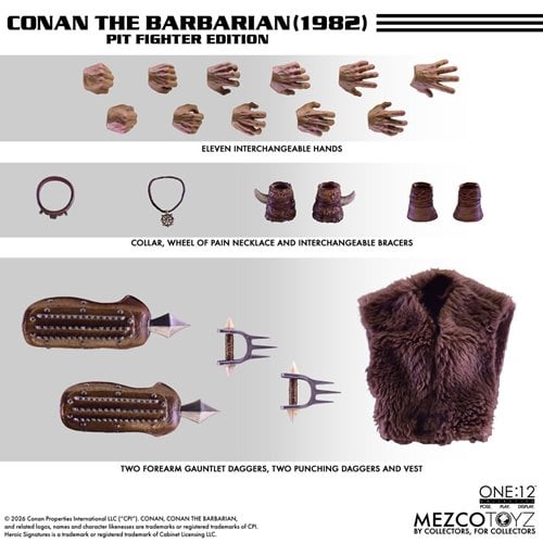 CONAN THE BARBARIAN (1982) PIT FIGHTER EDITION MEZCO ONE:12
