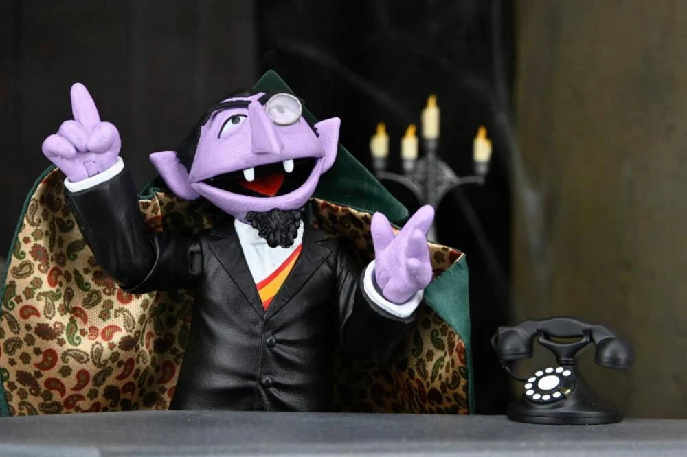 COUNT VON COUNT (CONDE CONTAR) PLAZA SESAMO NECA