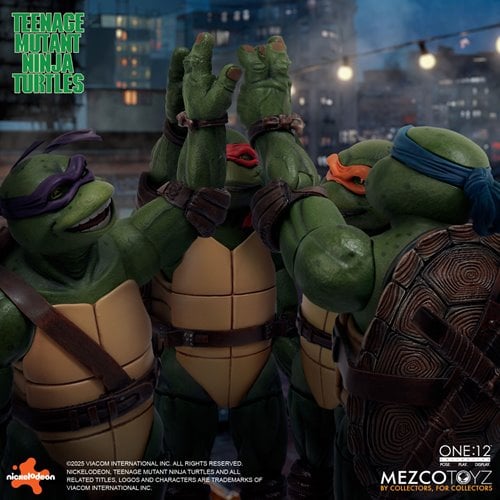 TMNT (1990 MOVIE) DELUXE SET ONE:12 MEZCO
