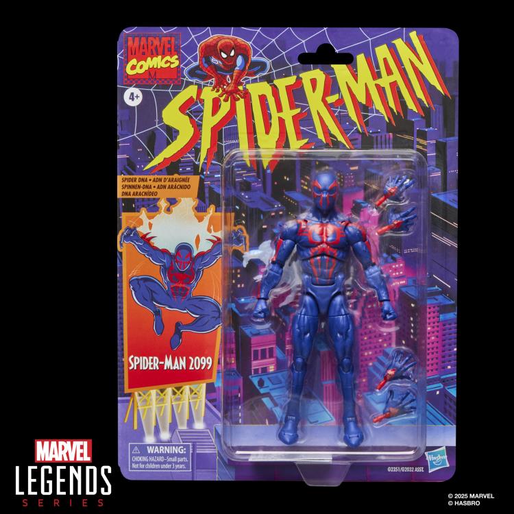 SPIDERMAN 2099 SPIDERMAN MARVEL LEGENDS RETROCARD HASBRO