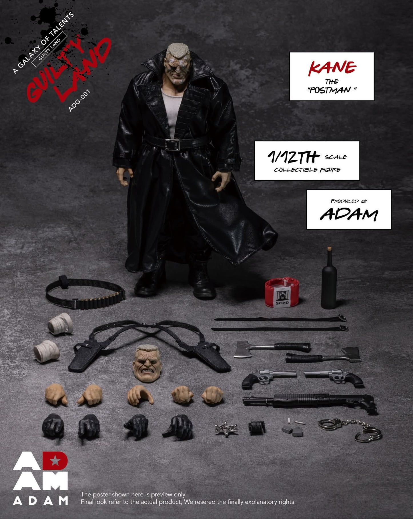 KANE THE POSTMAN (MARV) ADAM TOYS 1/12 GUILTY LAND A GALAXY OF TALENTS