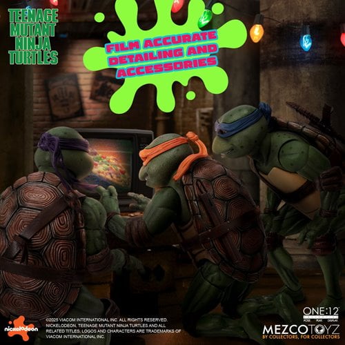 TMNT (1990 MOVIE) DELUXE SET ONE:12 MEZCO