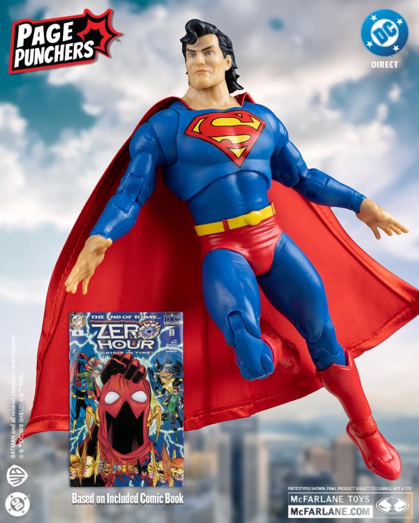 SUPERMAN ZERO HOUR PAGE PUNCHER DC DIRECT MCFARLANE