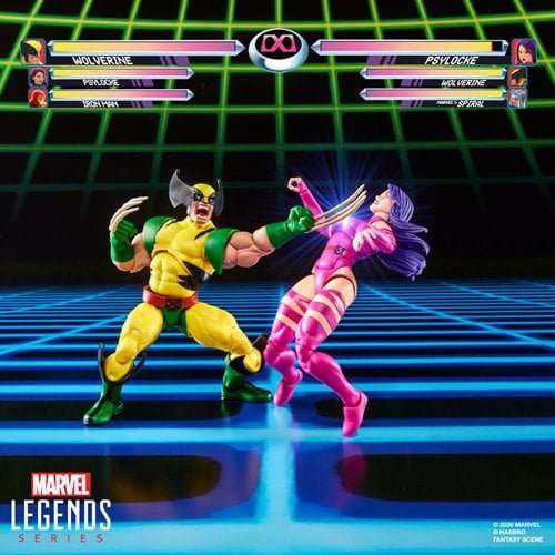 WOLVERINE VS PSYLOCKE MARVEL LEGENDS GAMERVERSE HASBRO