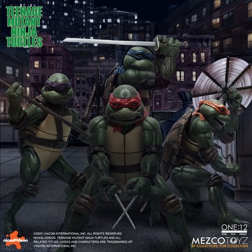 TMNT (1990 MOVIE) DELUXE SET ONE:12 MEZCO