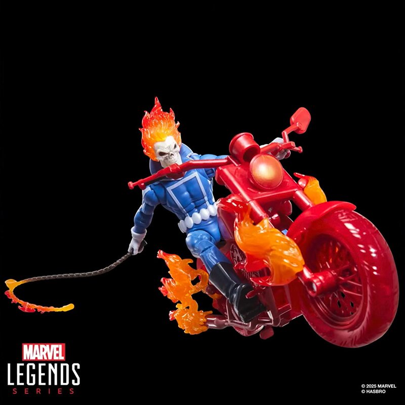 GHOST RIDER JHONNY BLAZE CON MOTOCICLETA MARVEL LEGENDS HASBRO