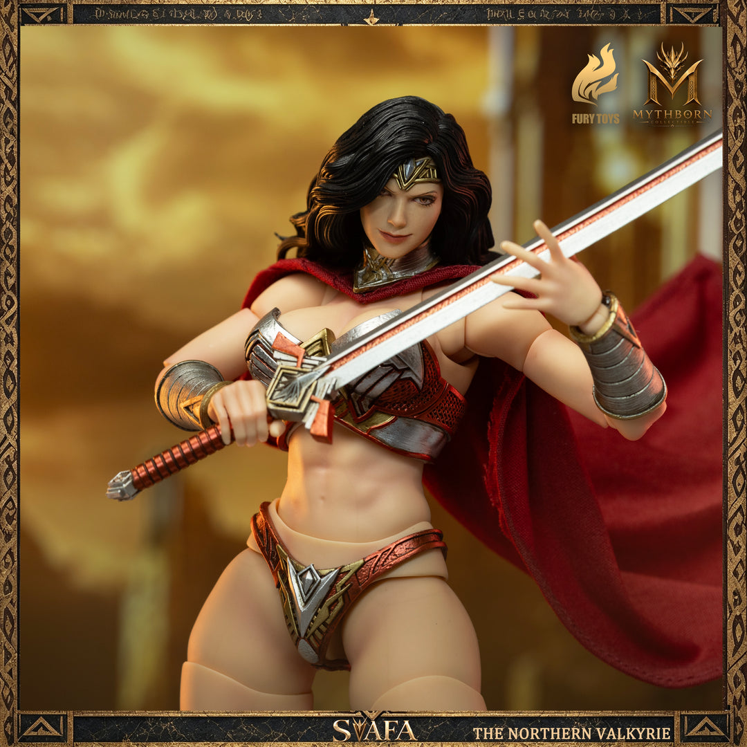 NORTHERN VALKYRIE SVAFA MYTHOBORN X BLACK HAIR FURY TOYS CON BONUS