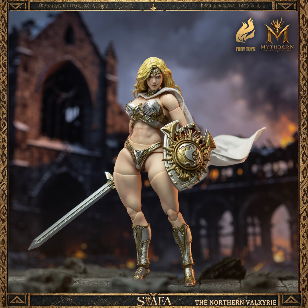 NORTHERN VALKYRIE SVAFA MYTHOBORN X YELLOW HAIR FURY TOYS CON BONUS