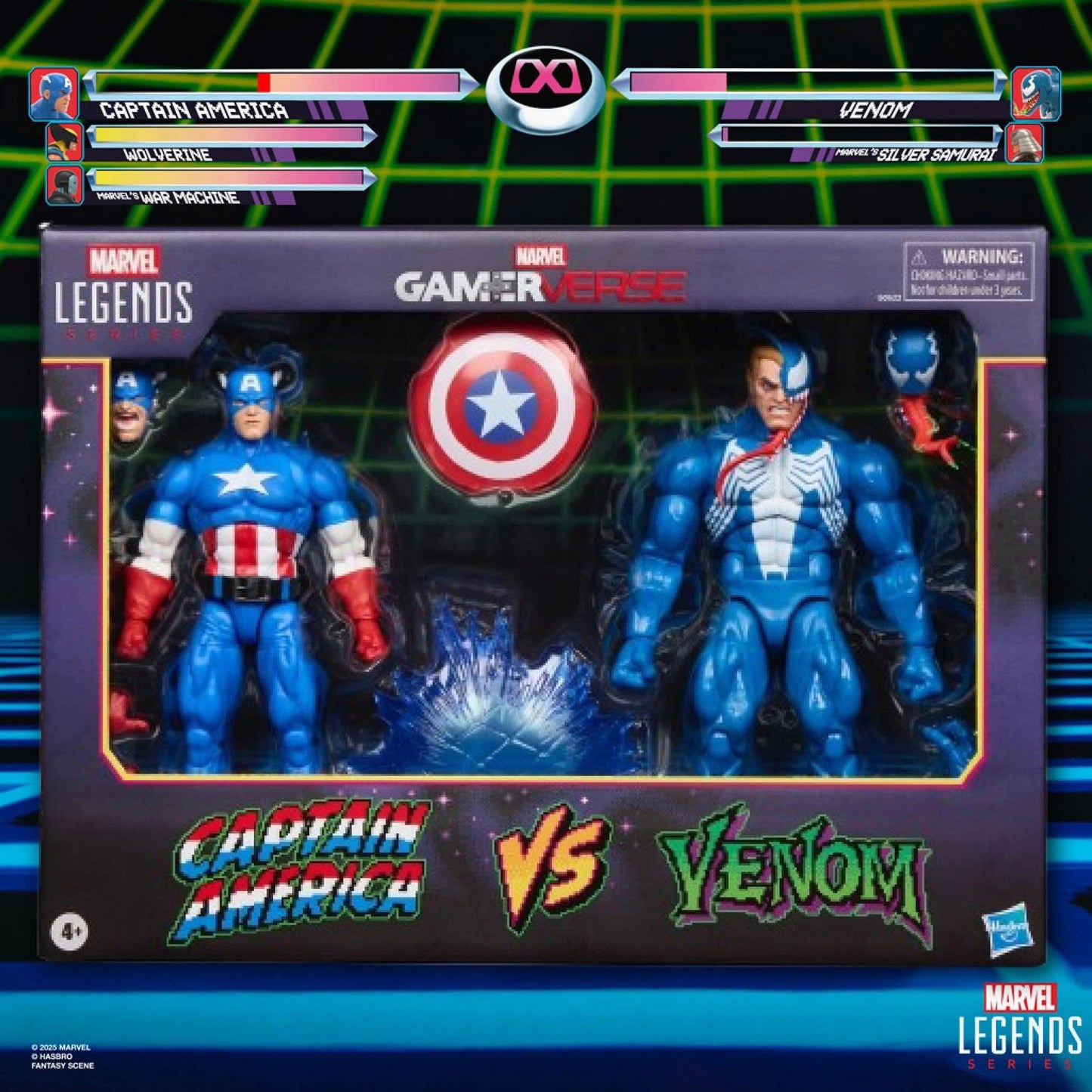 CAPITAN AMERICA VS VENOM GAMERVERSE MARVEL LEGENDS HASBRO