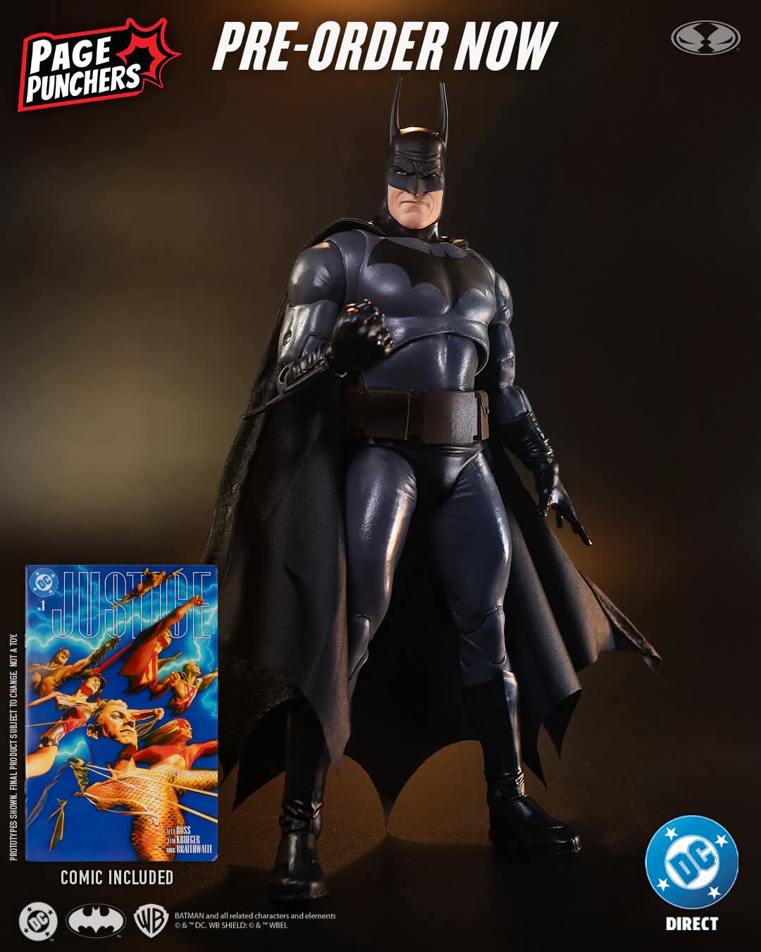 BATMAN JUSTICE PAGE PUNCHERS MCFARLANE