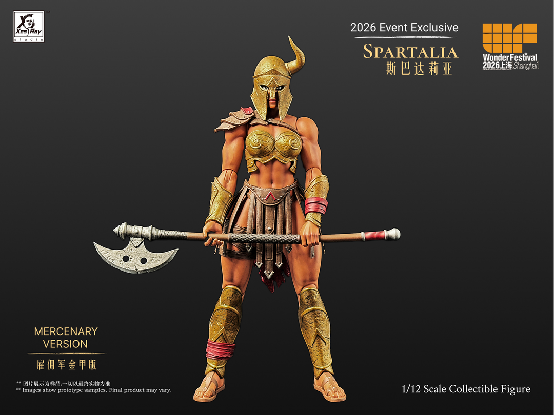 SPARTALIA GOLD MERCENARY VERSION COMBATANTS XESRAY STUDIO EVENT EXCLUSIVE