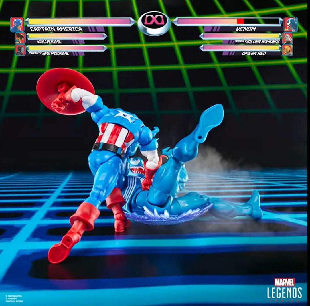 CAPITAN AMERICA VS VENOM GAMERVERSE MARVEL LEGENDS HASBRO
