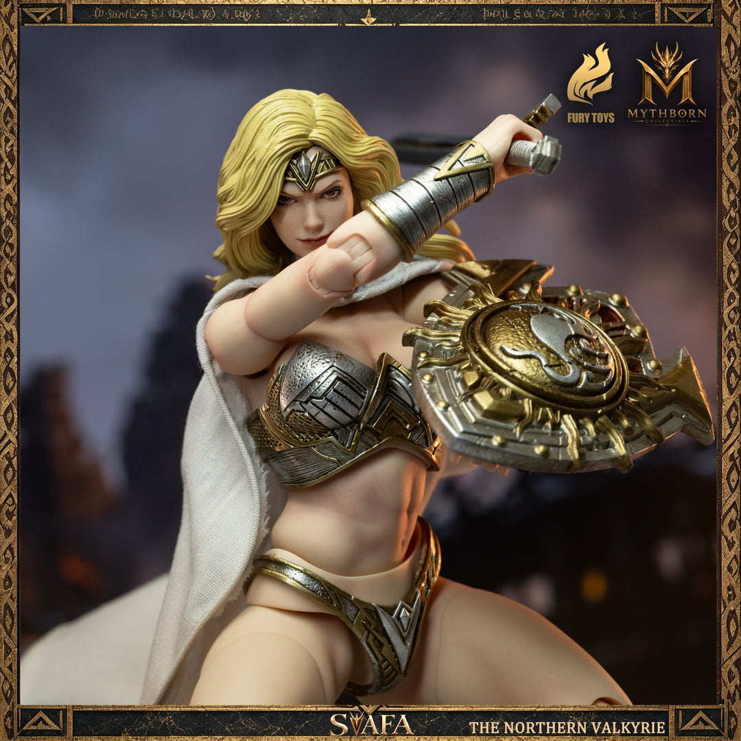 NORTHERN VALKYRIE SVAFA MYTHOBORN X YELLOW HAIR FURY TOYS CON BONUS