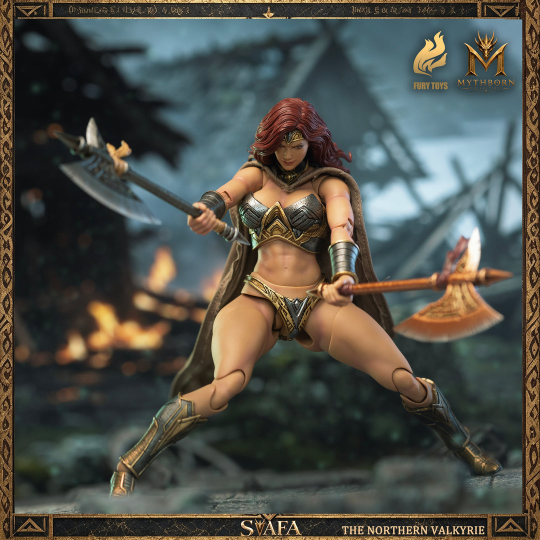 NORTHERN VALKYRIE SVAFA MYTHOBORN X RED HAIR FURY TOYS CON BONUS