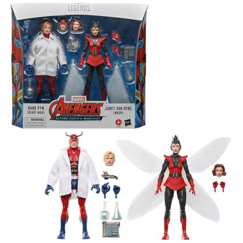 HANK PYM (GIANTMAN) Y JANET VAN DYNE (WASP) 2PACK MARVEL LEGENDS HASBRO RESTOCK