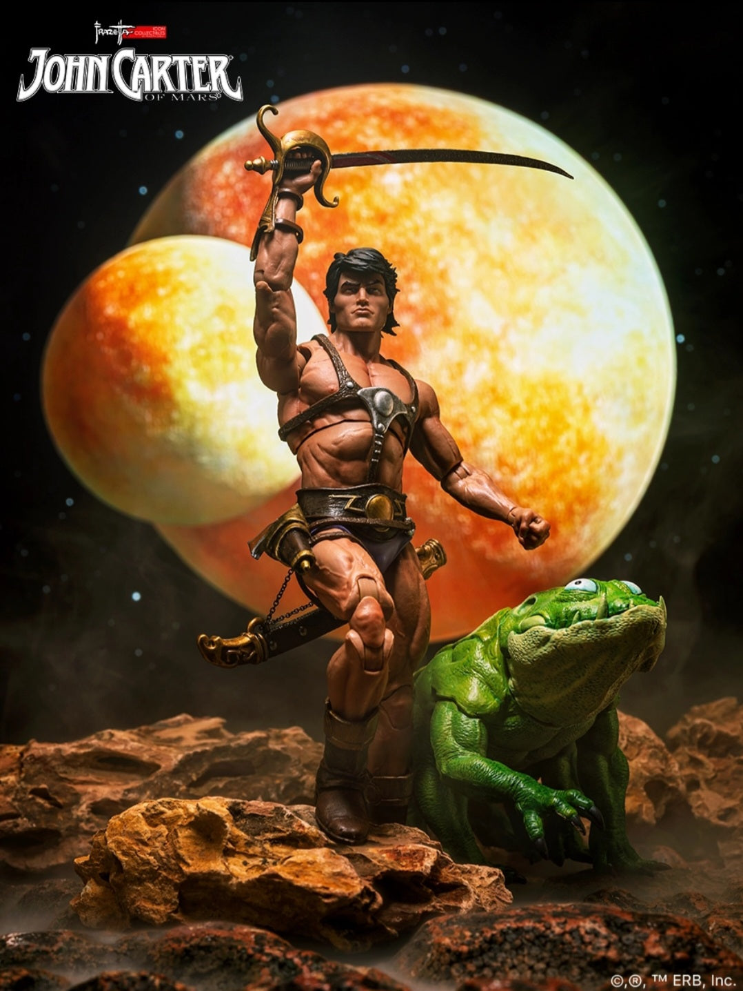 JOHN CARTER OF MARS ICON COLLECTIBLES FRAZETTA GIRLS 1/12