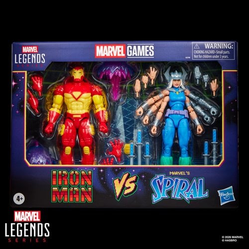 IRON MAN VS SPIRAL MARVEL LEGENDS GAMERVERSE HASBRO