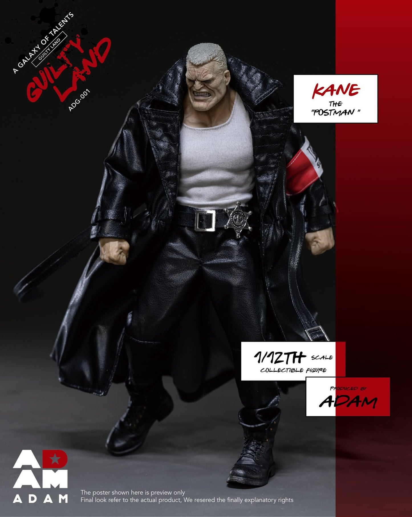 KANE THE POSTMAN (MARV) ADAM TOYS 1/12 GUILTY LAND A GALAXY OF TALENTS