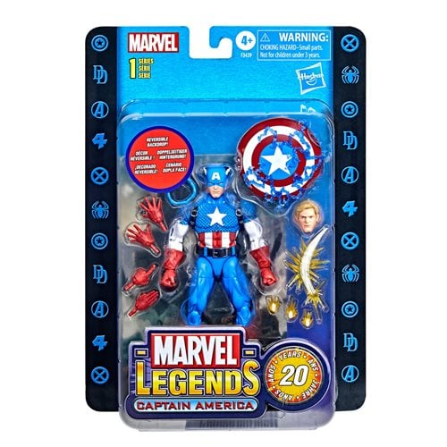 CAPITAN AMERICA 20TH ANIVERSARIO SERIE 1 MARVEL LEGENDS HASBRO
