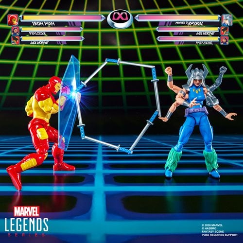 IRON MAN VS SPIRAL MARVEL LEGENDS GAMERVERSE HASBRO