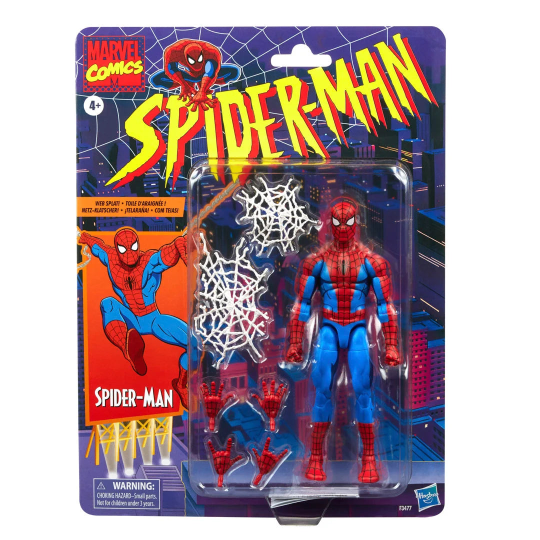 SPIDERMAN RETRO MARVEL LEGENDS CEL SHADED VERSION HASBRO