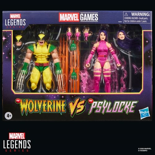 WOLVERINE VS PSYLOCKE MARVEL LEGENDS GAMERVERSE HASBRO