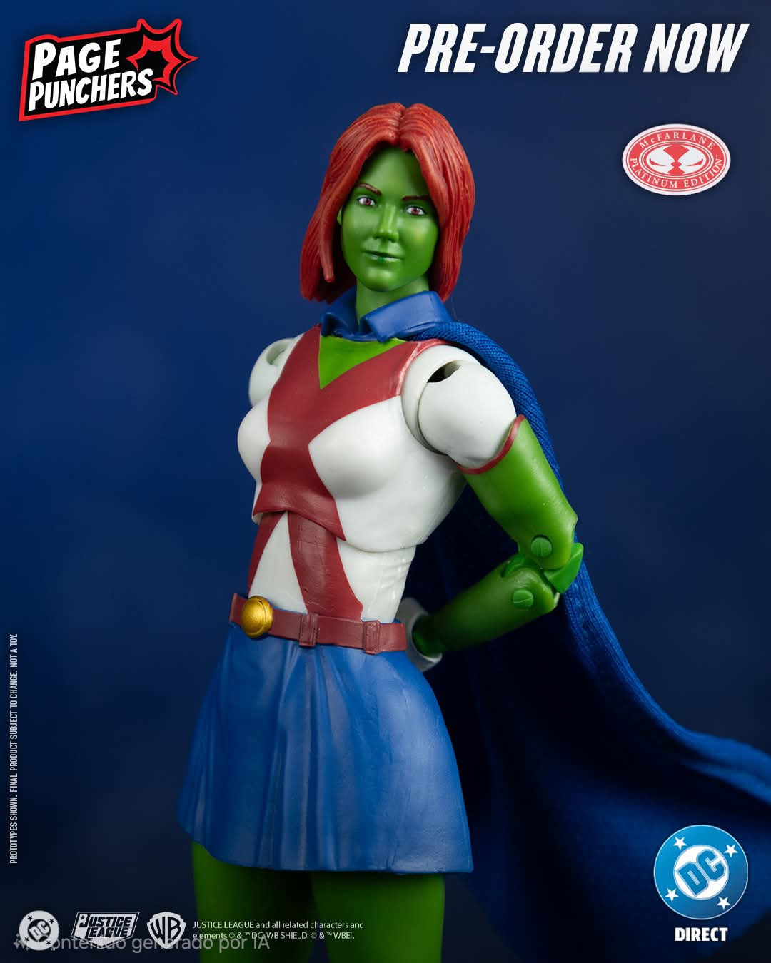 MISS MARTIAN DC MULTIVERSE MCFARLANE PAGE PUNCHERS RED PLATINUM