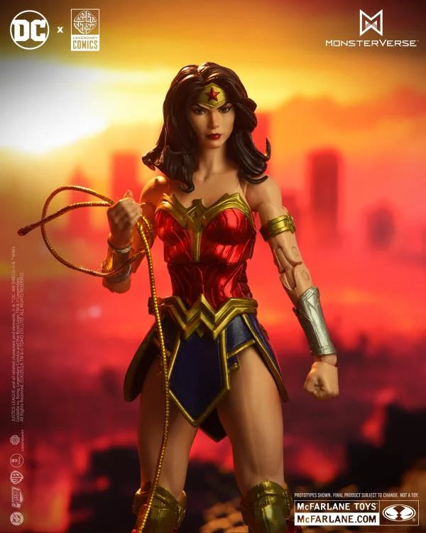 WONDER WOMAN VS GODZILLA ATOMIC BLAST 2PACK DC MULTIVERSE MCFARLANE