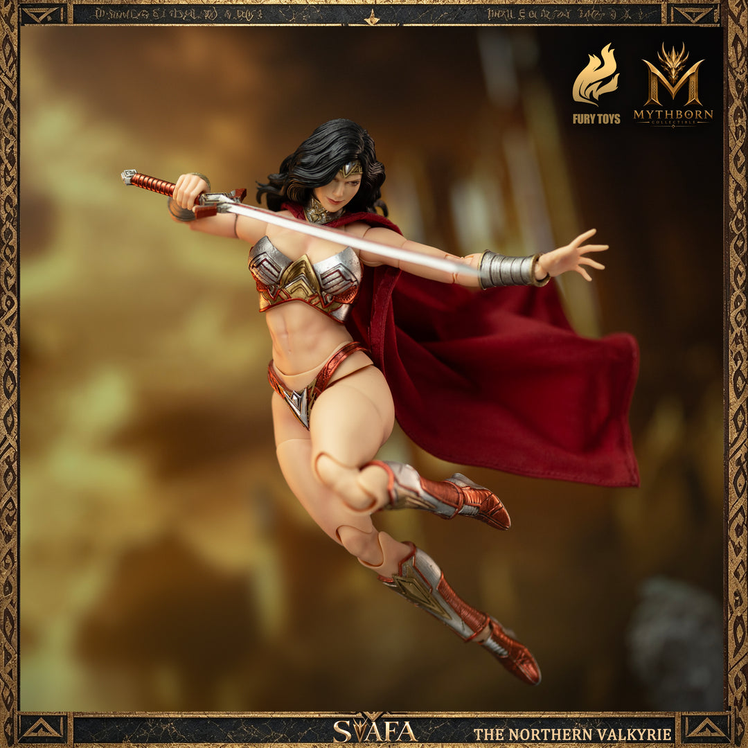 NORTHERN VALKYRIE SVAFA MYTHOBORN X BLACK HAIR FURY TOYS CON BONUS