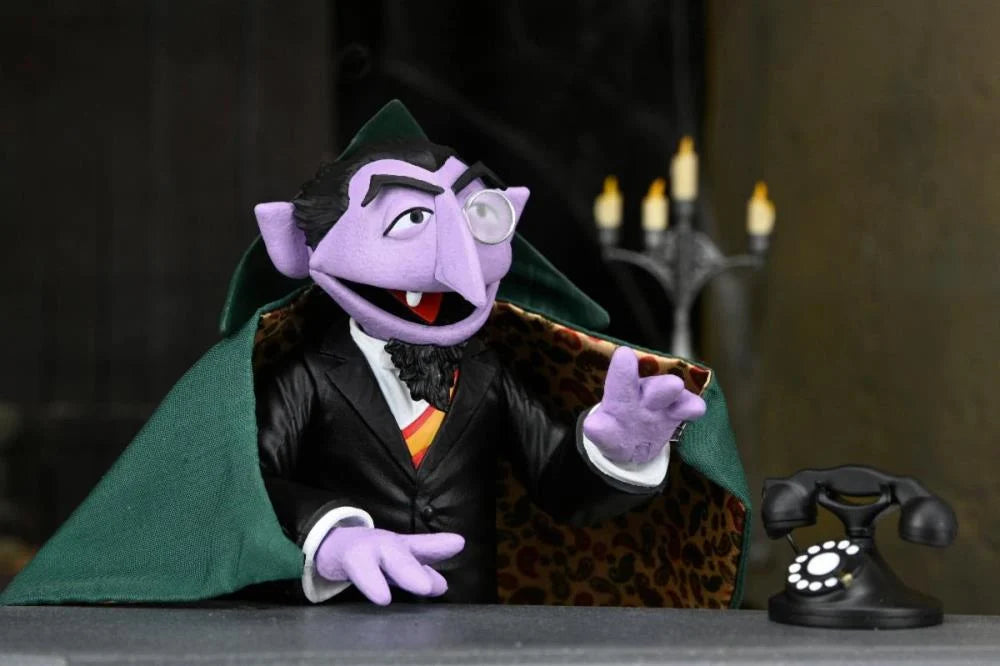 COUNT VON COUNT (CONDE CONTAR) PLAZA SESAMO NECA