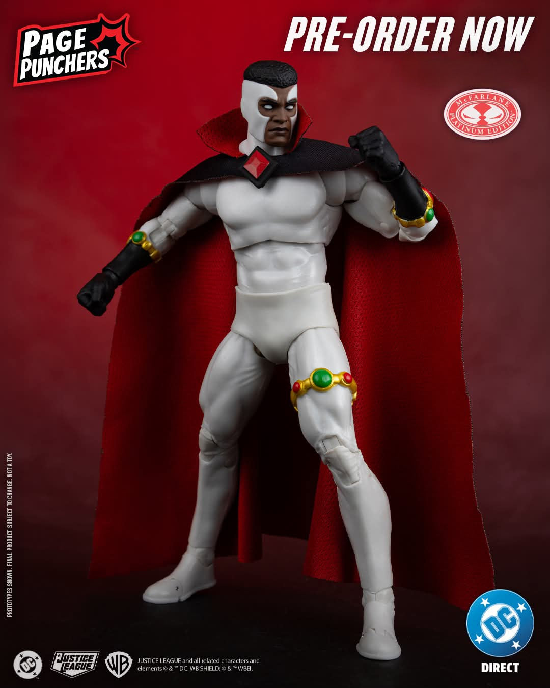 BLOODWYND DC MULTIVERSE MCFARLANE PAGE PUNCHERS RED PLATINUM