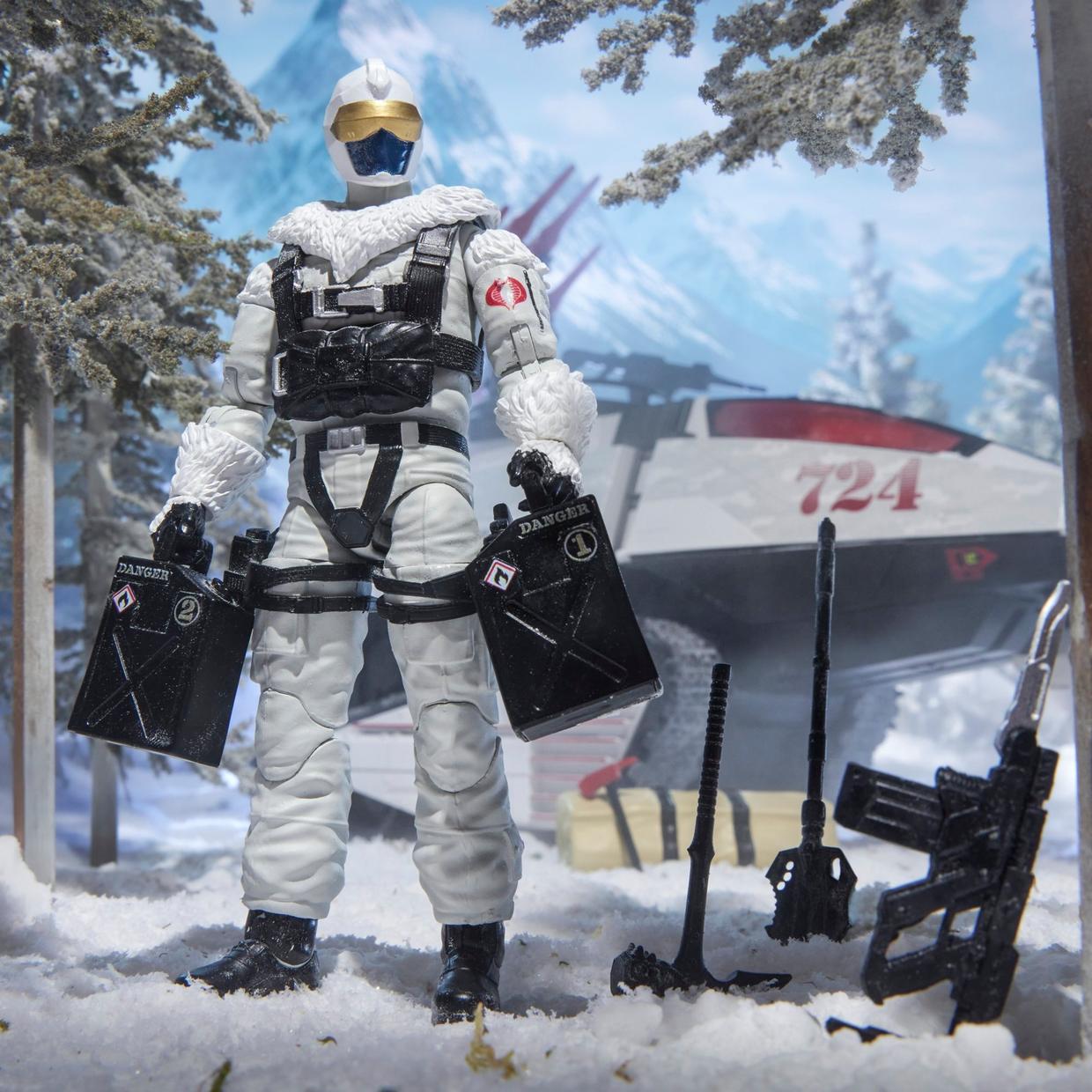 ARCTIC ASSAULT H.I.S.S. (HIGH SPEED SENTRY) AND DRIVER G.I.JOE CLASSIFIED HASBRO PULSE