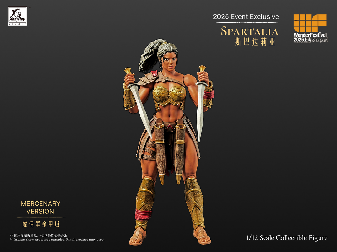 SPARTALIA GOLD MERCENARY VERSION COMBATANTS XESRAY STUDIO EVENT EXCLUSIVE
