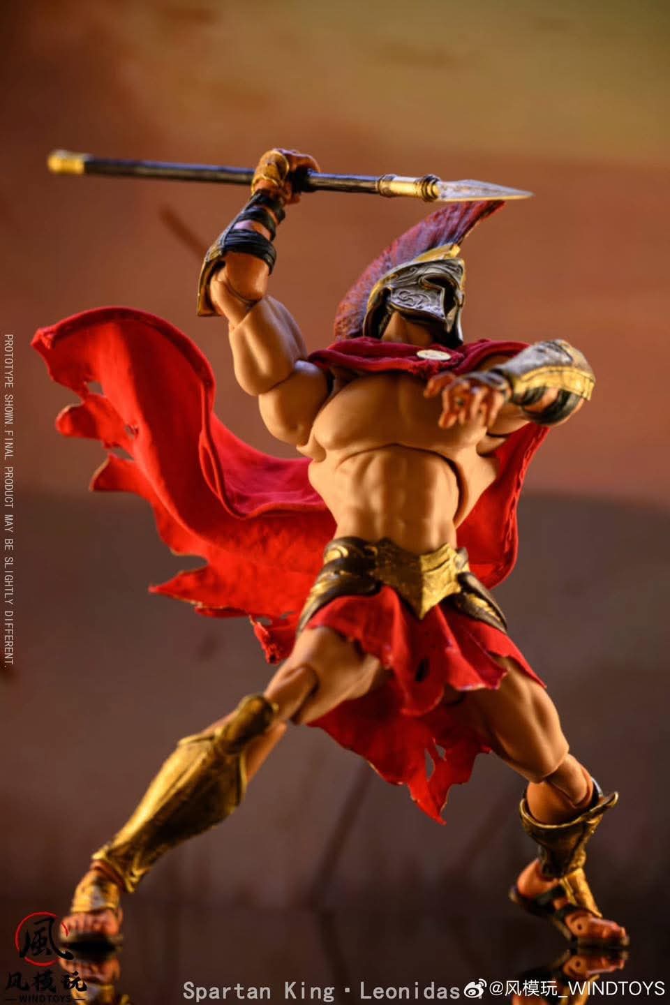 SPARTAN KING (LEONIDAS) NORMAL VERSION WINDTOYS ESCALA 1/12