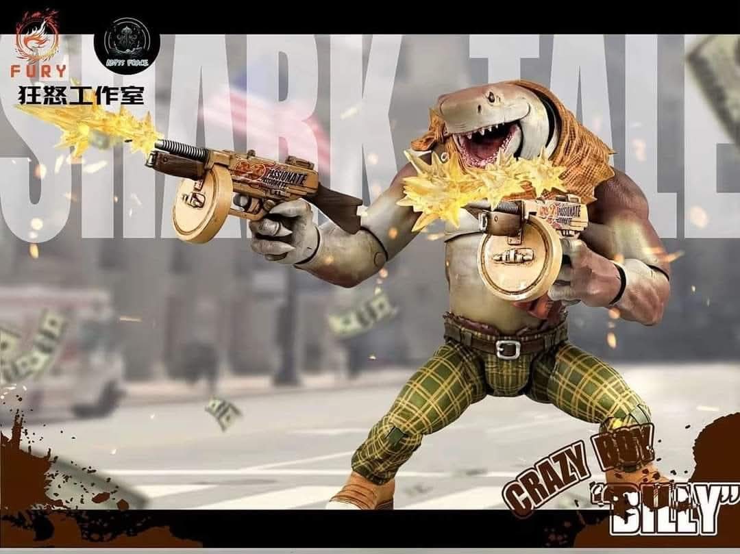 SHARK TALES SET ARTHUR, BILLY Y GYPSY CON BONUS FURY TOYS