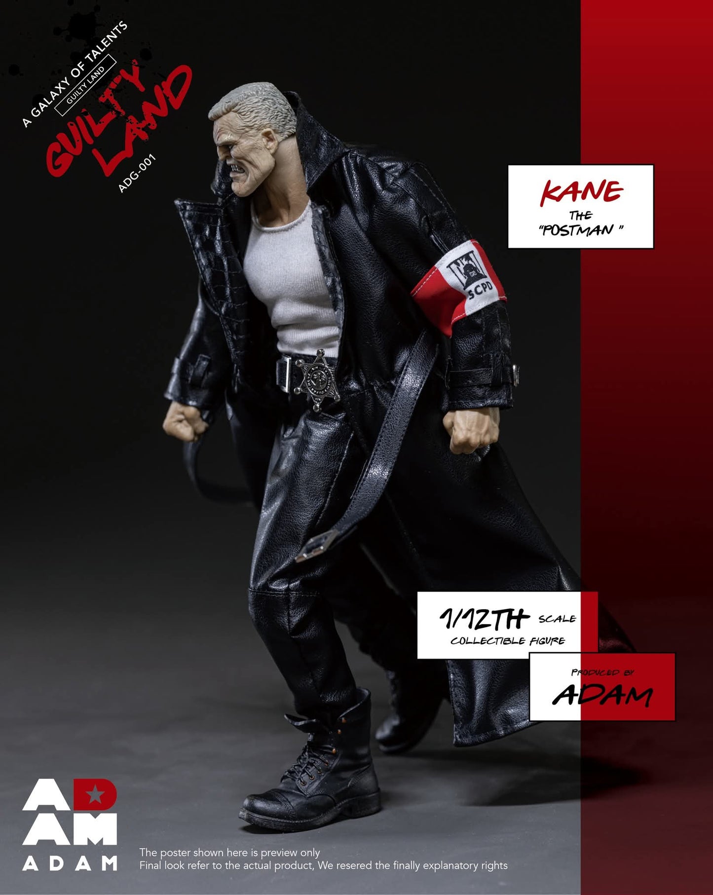 KANE THE POSTMAN (MARV) ADAM TOYS 1/12 GUILTY LAND A GALAXY OF TALENTS