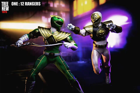 WHITE RANGER THREE NEW TOYS 1:12