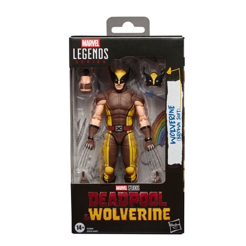 WOLVERINE BROWN SUIT (DEADPOOL Y WOLVERINE) MARVEL LEGENDS MCU HASBRO
