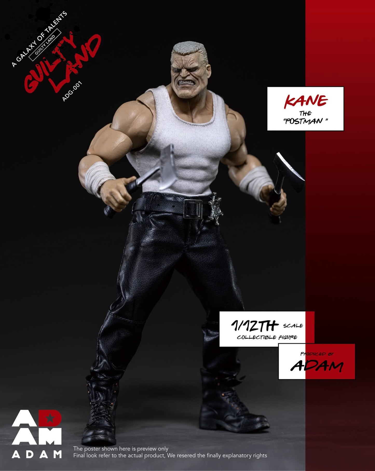 KANE THE POSTMAN (MARV) ADAM TOYS 1/12 GUILTY LAND A GALAXY OF TALENTS