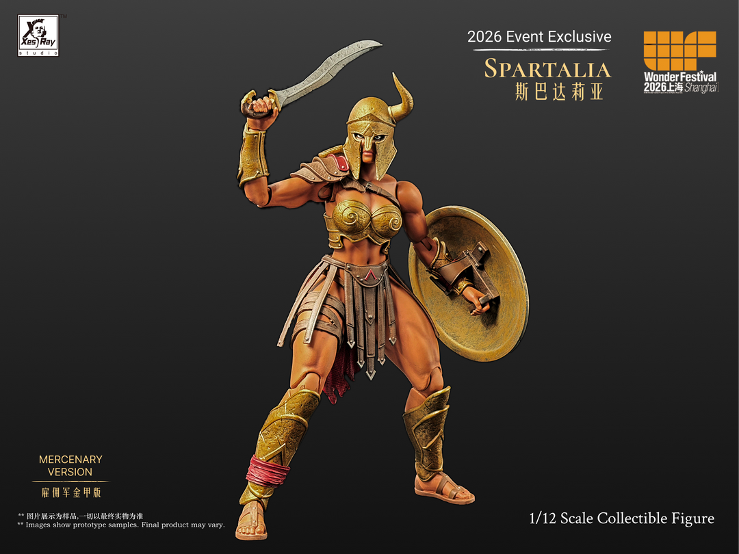 SPARTALIA GOLD MERCENARY VERSION COMBATANTS XESRAY STUDIO EVENT EXCLUSIVE
