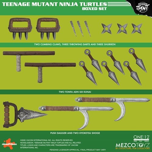 TEENAGE MUTANT NINJA TURTLES DELUXE ONE:12 MEZCO