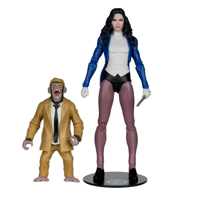 ZATANNA & DETECTIVE CHIMP DC MULTIVERSE COLLECTOR EDITION PLATINUM MCFARLANE