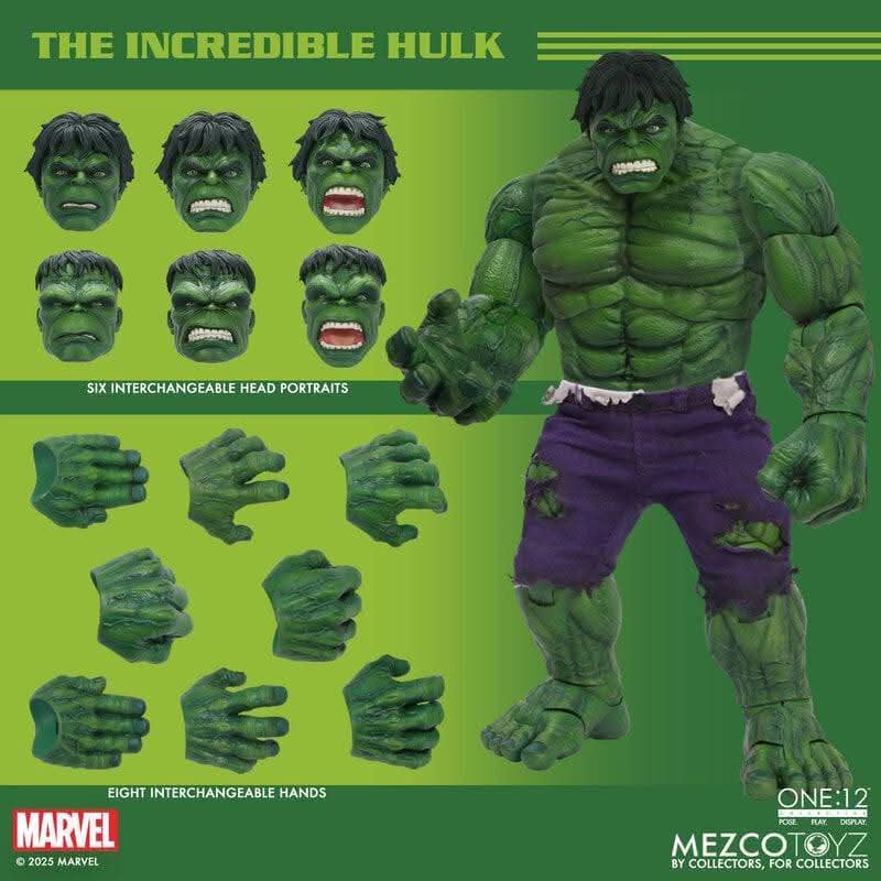 THE INCREDIBLE HULK MARVEL MEZCO ONE:12