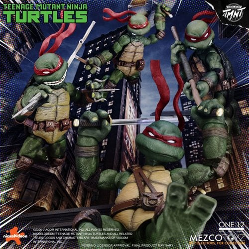 TEENAGE MUTANT NINJA TURTLES DELUXE ONE:12 MEZCO