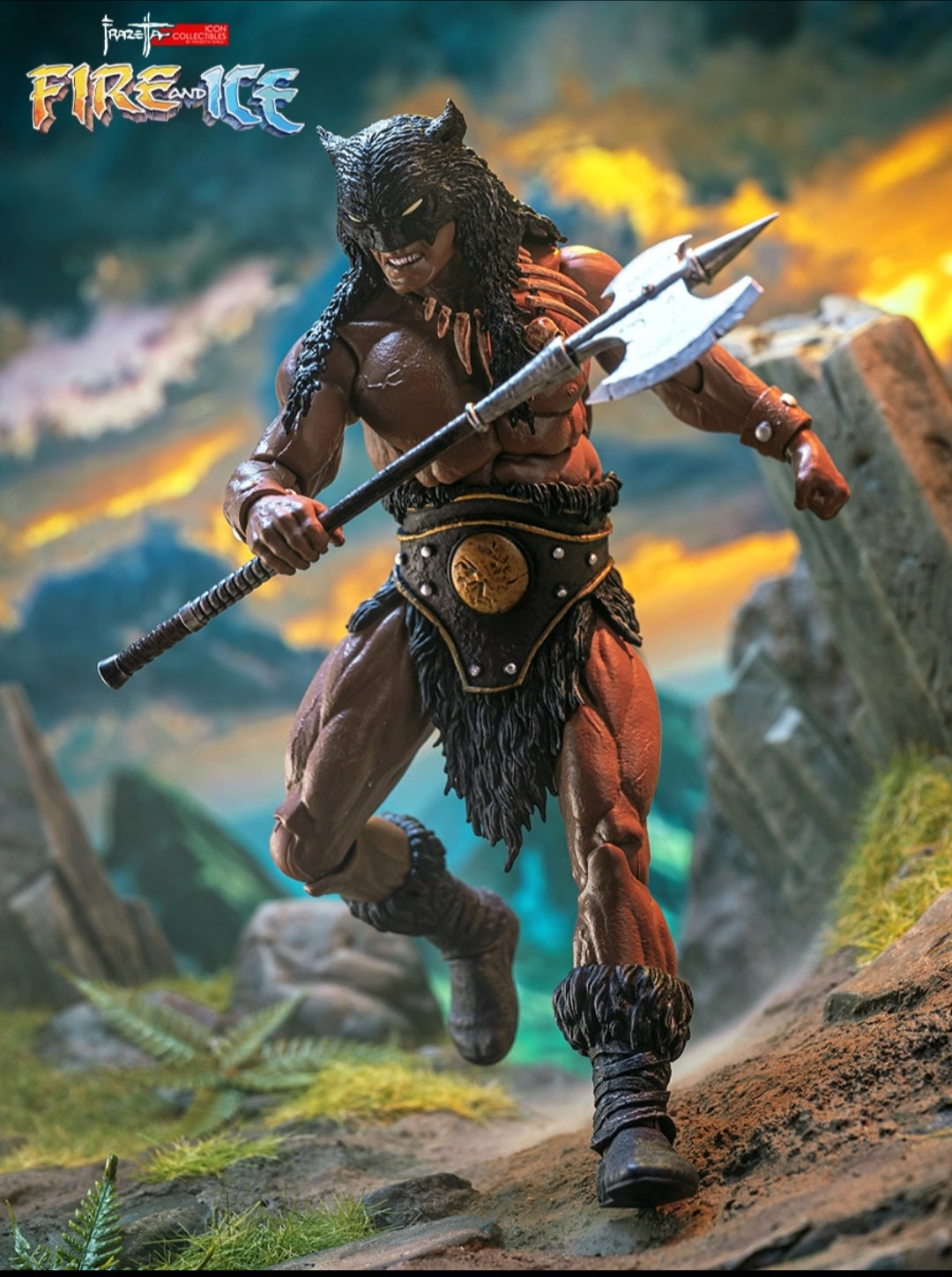 DARKWOLF FIRE AND ICE ICON COLLECTIBLES FRAZETTA GIRLS 1/12