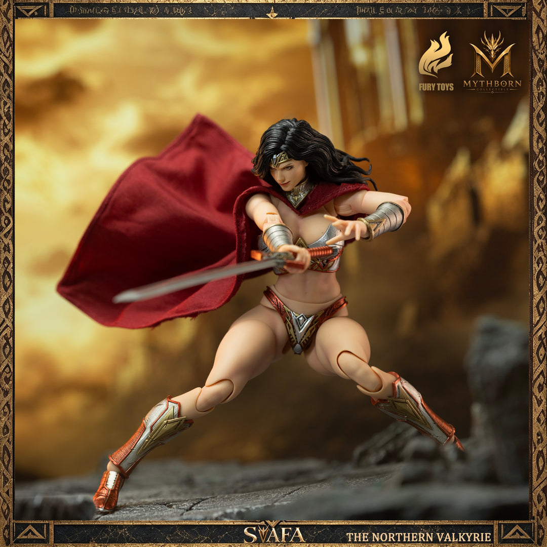 NORTHERN VALKYRIE SVAFA MYTHOBORN X BLACK HAIR FURY TOYS CON BONUS