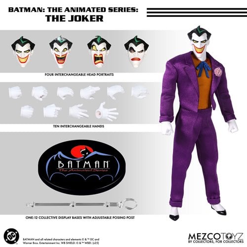 THE JOKER BATMAN THE ANIMATED SERIES MEZCO ONE:12